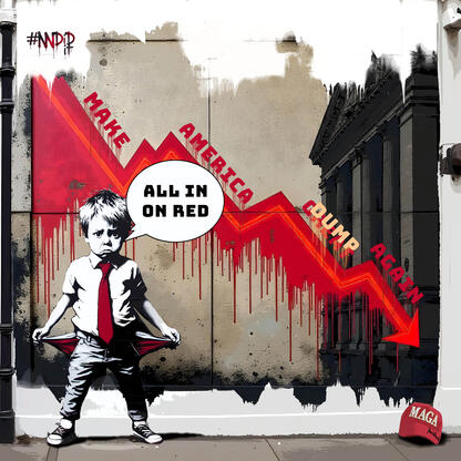 A few months ago everyone on the right was trying to convince - bet on red. Most bet and well... everything became red... MAGA or rather MADA is working.